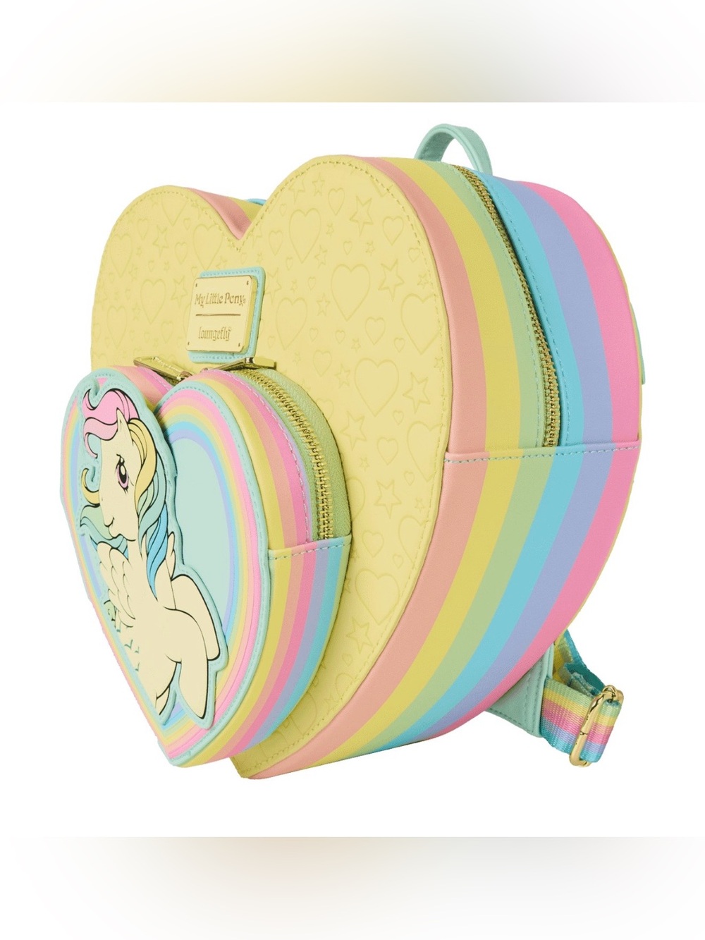 Loungefly My Little Pony Exclusive Sky Dancer Heart Shaped Figural Backpack - Picture 3 of 7